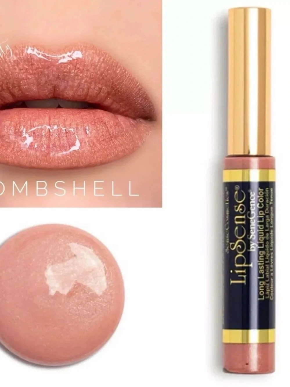 LipSense Long Lasting Liquid Moisturizing gloss - Bombshell by Senegence